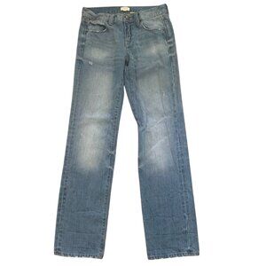 J. CREW DISTRESSED STRAIGHT LEG‎ JEANS 24-EUC